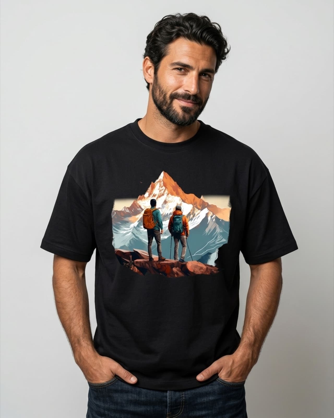 Summit Lines T-shirt — StadThreads hero
